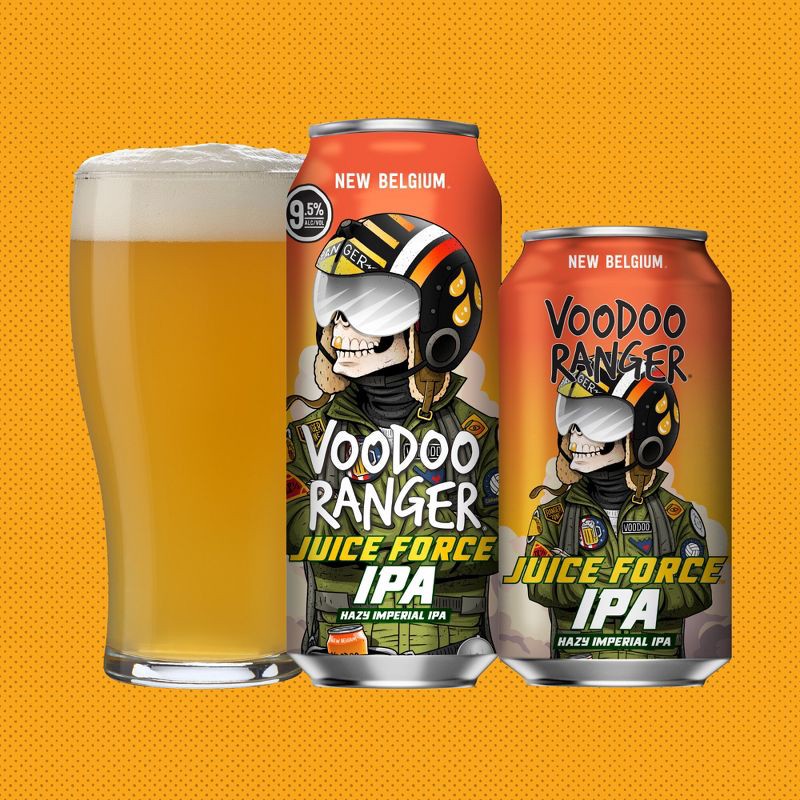 slide 7 of 9, New Belgium Voodoo Ranger Juice Force IPA Beer - 12pk/12 fl oz Cans, 12 ct; 12 fl oz