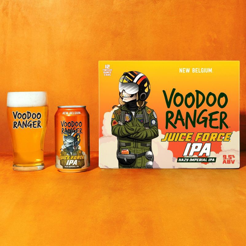 slide 8 of 11, New Belgium Voodoo Ranger Juice Force IPA Beer - 12pk/12 fl oz Cans, 12 ct; 12 fl oz