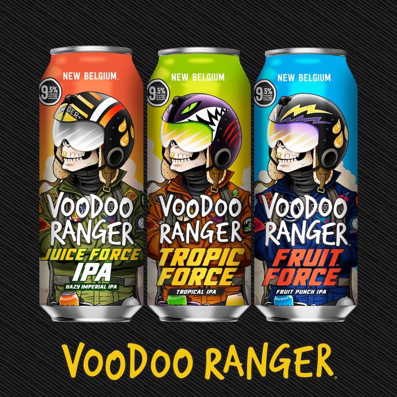 slide 9 of 10, New Belgium Voodoo Ranger Juice Force IPA Beer - 19.2oz Can, 19.2 oz