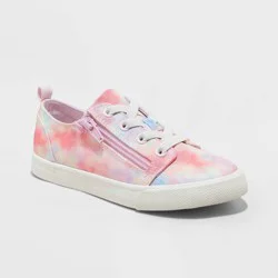 Kids' Lucian Rainbow Tie-Dye Double Zipper Sneakers - Cat & Jack™ 13