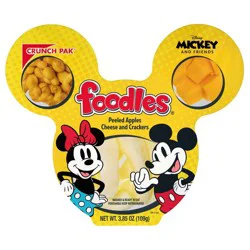 Disney Foodles Peeled Apples, Cheese & Crackers Crunch Pak - 3.85oz