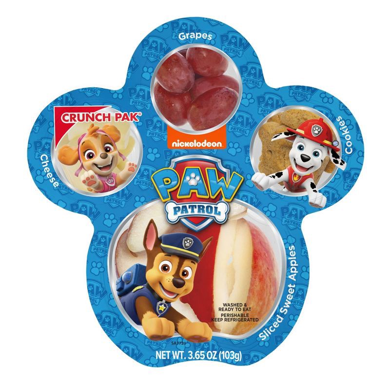 slide 1 of 4, PAW Patrol Apple Cheese Grape Cookies Crunch Pak - 3.65oz, 3.65 oz