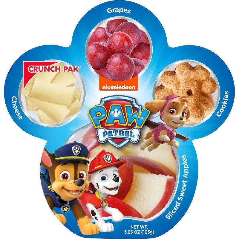 slide 1 of 4, PAW Patrol Apple Cheese Grape Cookies Crunch Pak - 3.65oz, 3.65 oz