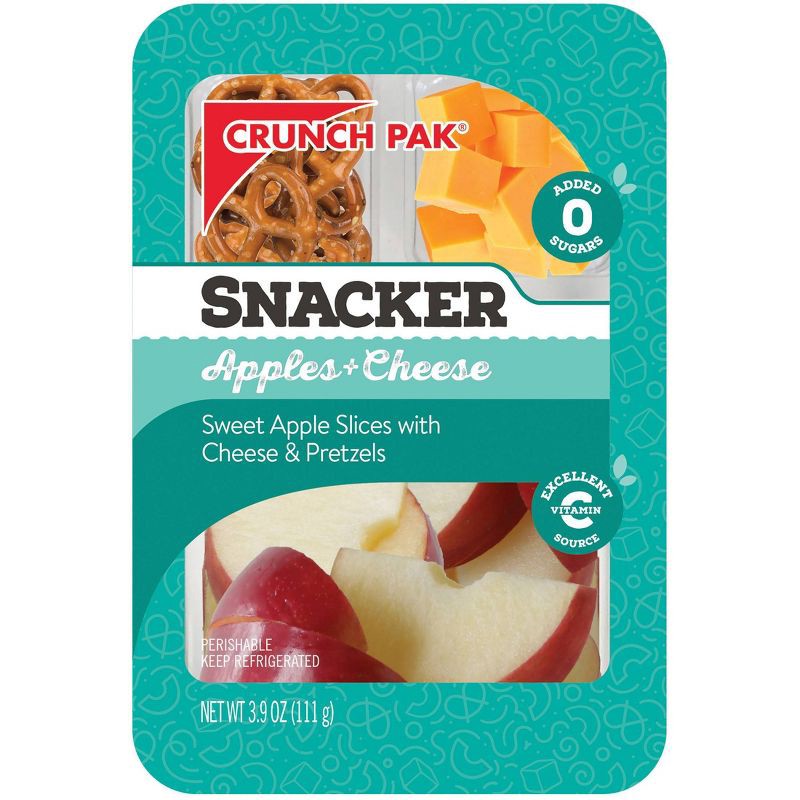 slide 1 of 4, Sweet Apple Snackers with Pretzels & Cheese Crunch Pak - 3.9oz, 3.9 oz