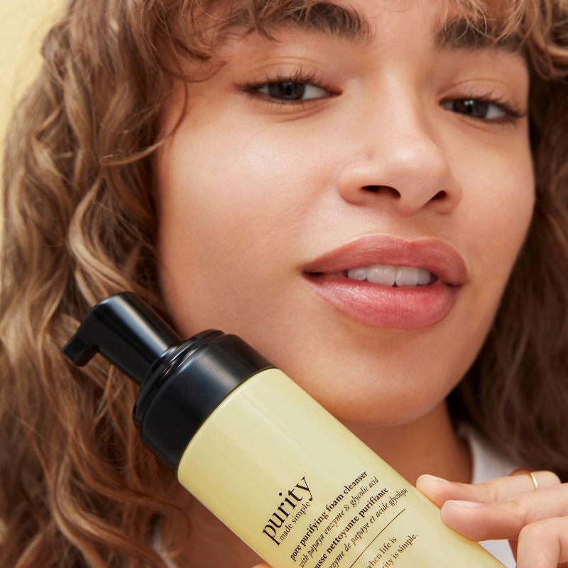 slide 7 of 9, philosophy Purity Made Simple Pore Purifying Foam Cleanser - 5 fl oz - Ulta Beauty, 5 fl oz