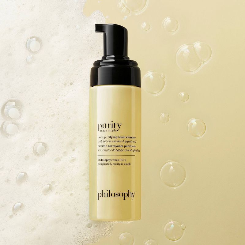 slide 8 of 9, philosophy Purity Made Simple Pore Purifying Foam Cleanser - 5 fl oz - Ulta Beauty, 5 fl oz
