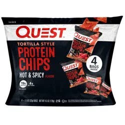 Quest Nutrition Hot & Spicy Chips Bag - 4.5oz/4ct