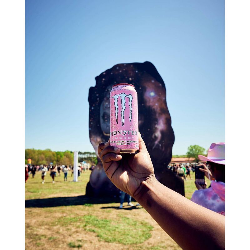 slide 5 of 5, Monster Energy Monster Ultra Strawberry Dreams Energy Drink - 16 fl oz Can, 16 fl oz