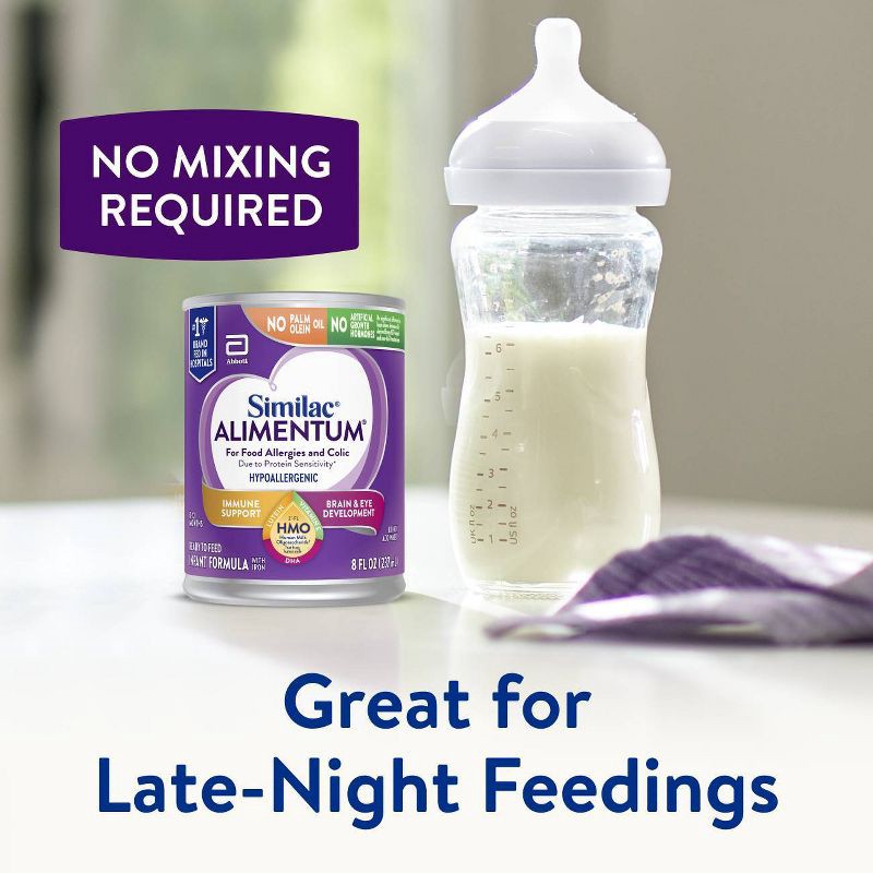 slide 4 of 12, Similac Alimentum with 2-FL HMO Ready to Feed Baby Formula - 8 fl oz Each/6ct, 6 ct; 8 fl oz