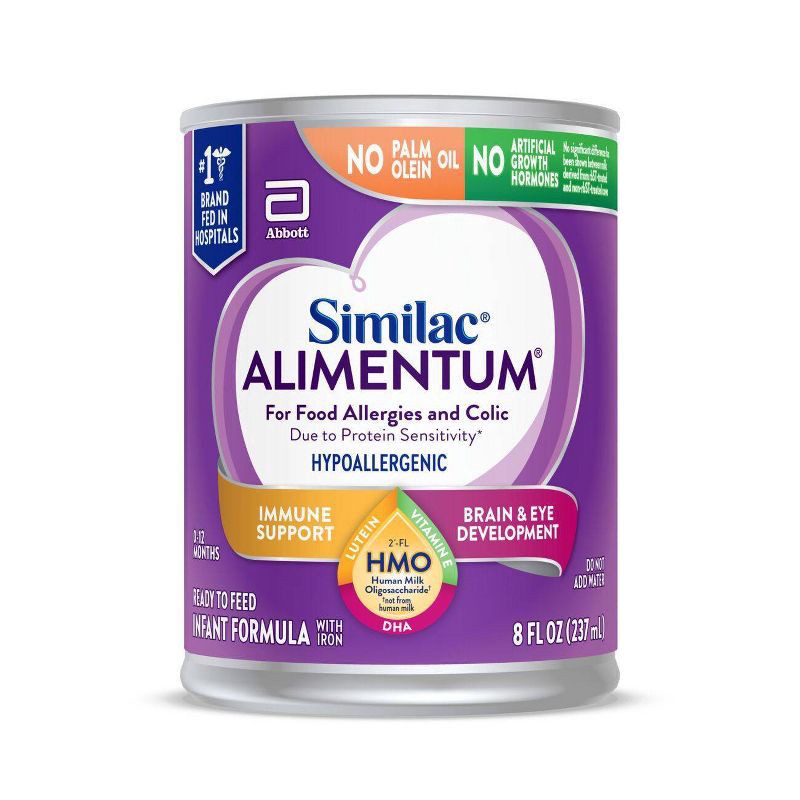slide 1 of 12, Similac Alimentum with 2-FL HMO Ready to Feed Baby Formula - 8 fl oz Each/6ct, 6 ct; 8 fl oz