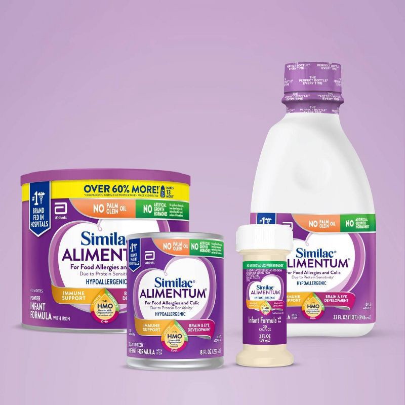 slide 11 of 12, Similac Alimentum with 2-FL HMO Ready to Feed Baby Formula - 8 fl oz Each/6ct, 6 ct; 8 fl oz
