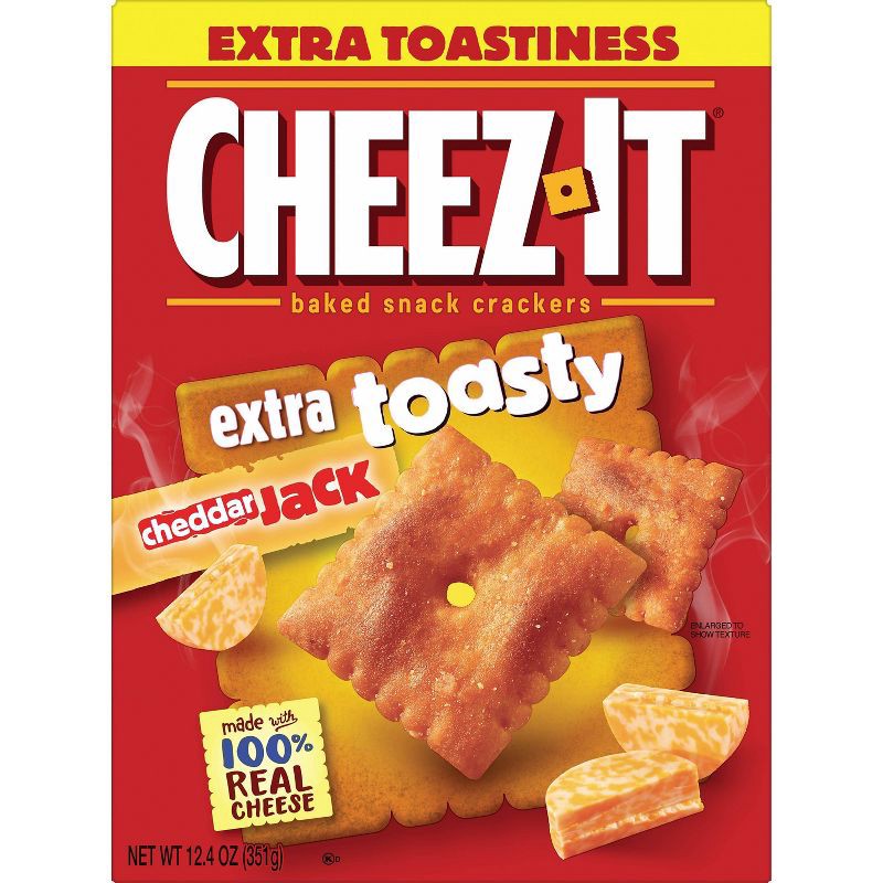 slide 2 of 11, Cheez-It Extra Toasty Cheddar Jack Baked Crackers - 12.4oz, 12.4 oz