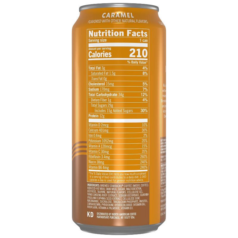 slide 3 of 8, Starbucks RTD Starbucks Doubleshot Energy Caramel Coffee Drink - 15 fl oz Can, 15 fl oz