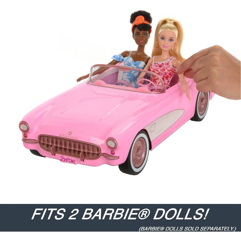 slide 5 of 6, Hot Wheels RC Barbie Corvette Remote Control Car from Barbie: The Movie, 1 ct