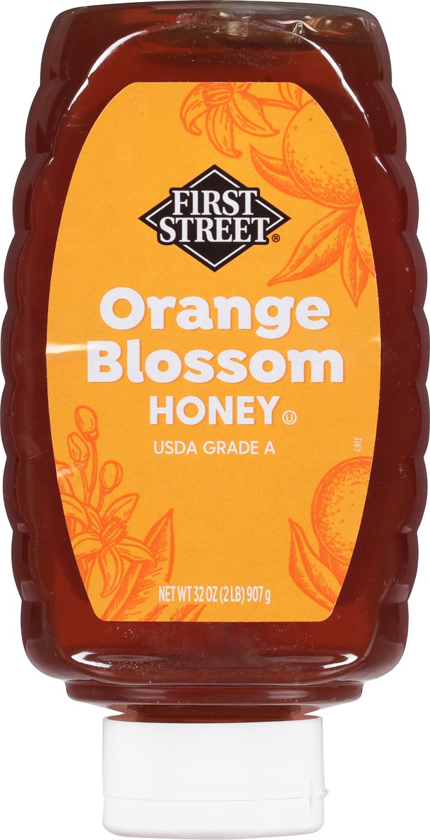 slide 8 of 13, First Street Fs/Sh Orange Blossom Honey, 32 oz