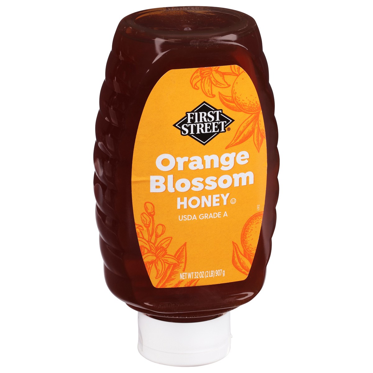 slide 4 of 13, First Street Fs/Sh Orange Blossom Honey, 32 oz