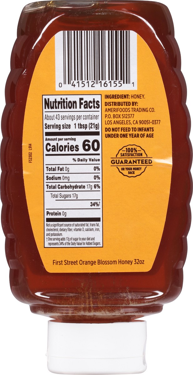 slide 2 of 13, First Street Fs/Sh Orange Blossom Honey, 32 oz