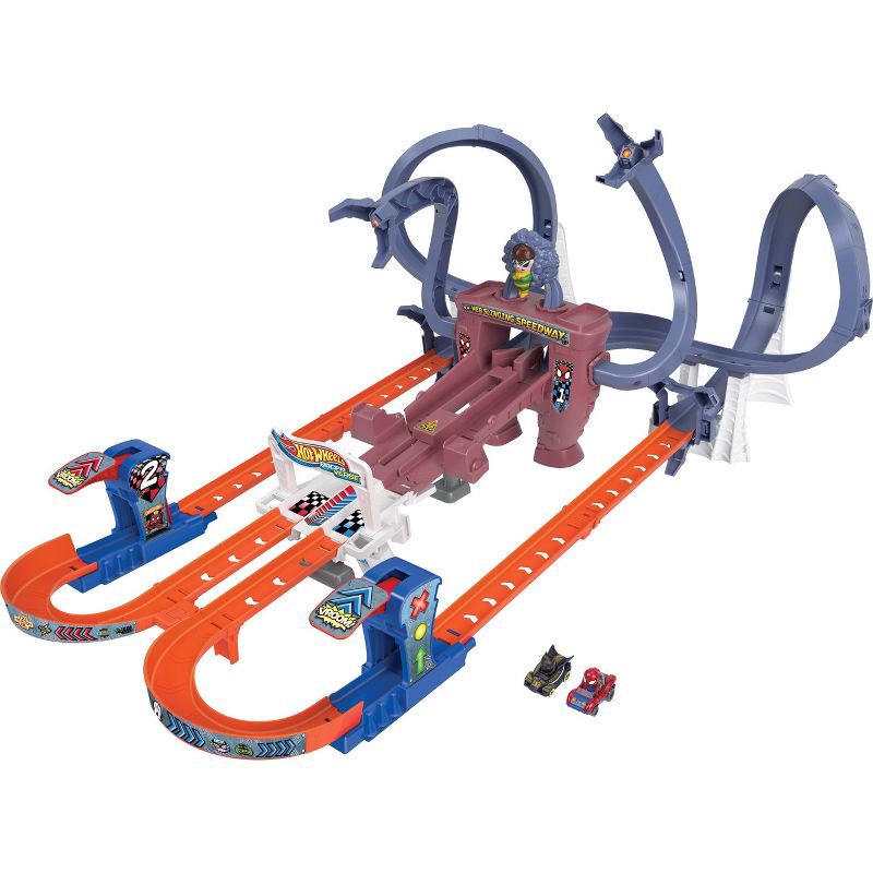 Hot Wheels Racerverse Spider Mans Web Slinging Speedway Track Set 1 Ct Shipt 4149