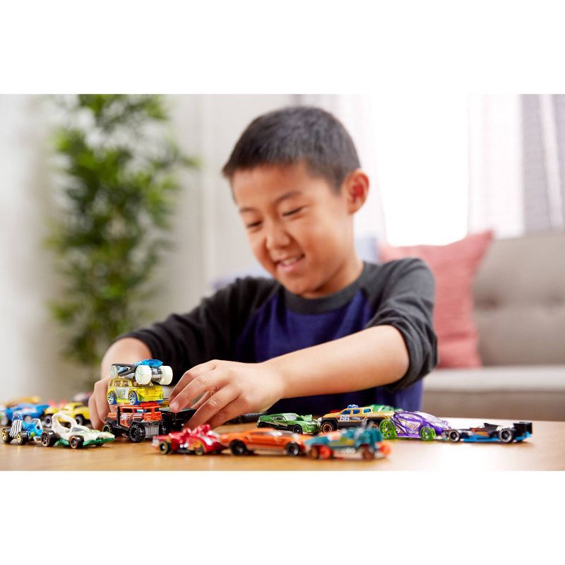 slide 3 of 5, Hot Wheels Cars & Trucks Set with 1 Exclusive Car - 1:64 Scale - 8pk, 8 ct