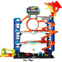 Hot Wheels City Ultimate Garage Playset: Plastic Toy Vehicle Set, Includes Car, Non-Powered, Adult Assembly Required, Ages 4+