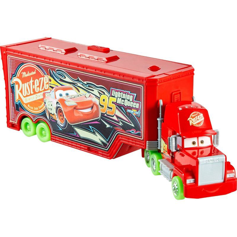 slide 2 of 5, Disney and Pixar Cars Glow Racers Transforming Mack Playset, 1 ct