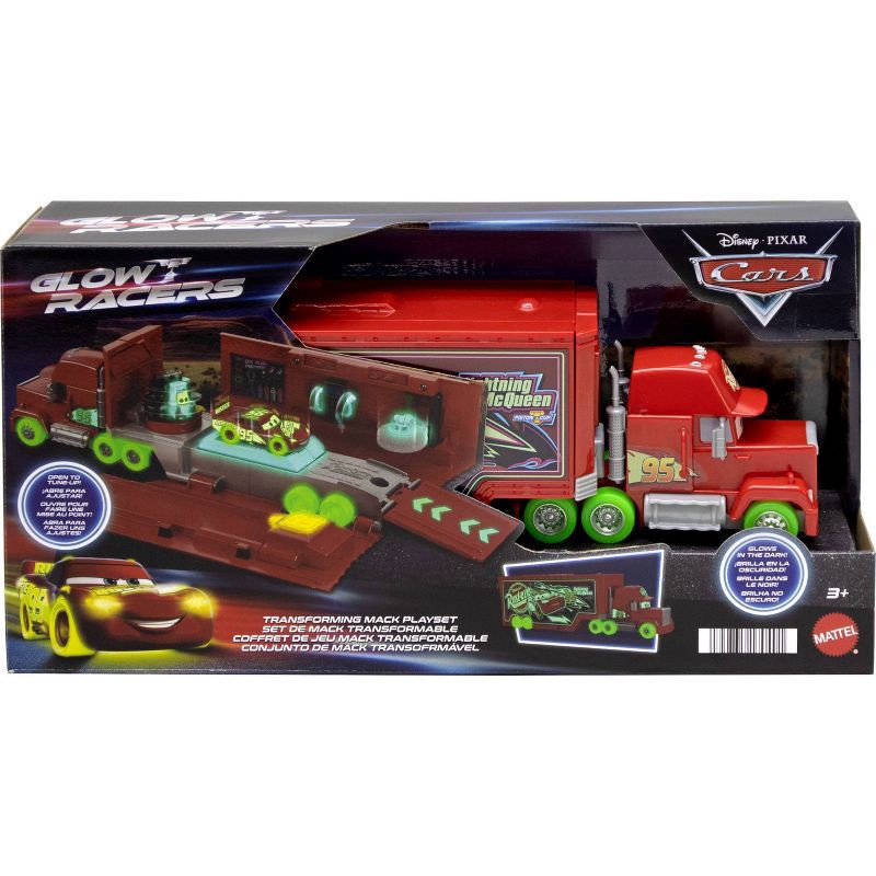 slide 5 of 5, Disney and Pixar Cars Glow Racers Transforming Mack Playset, 1 ct