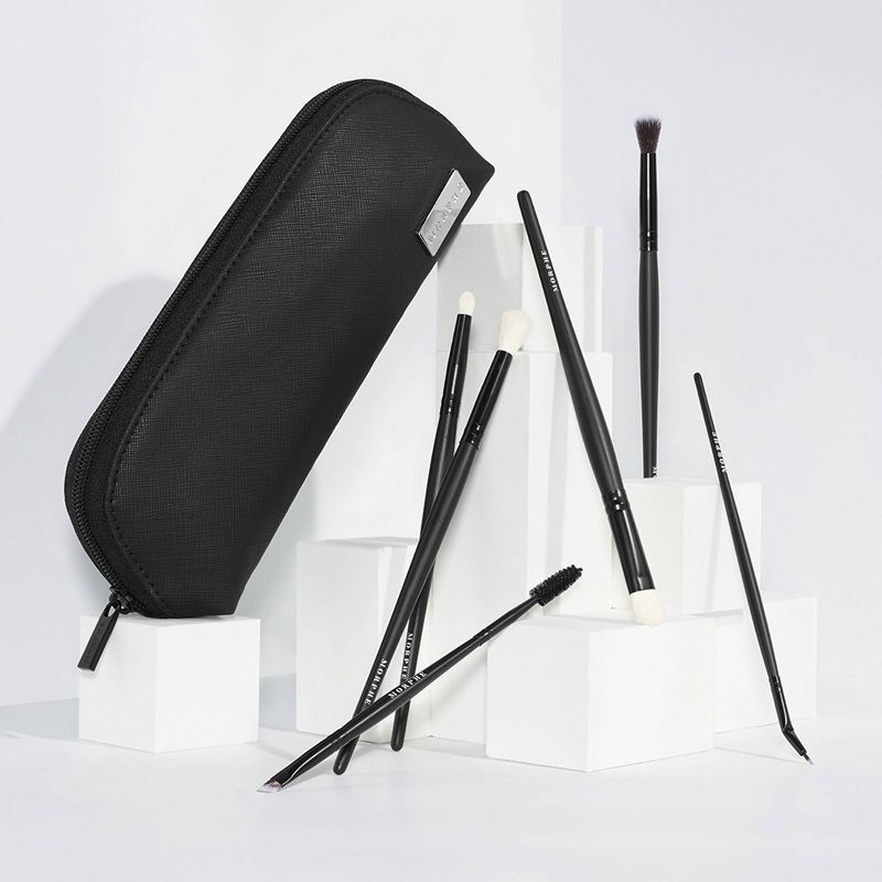 slide 4 of 4, Morphe Eye Stunners Brush Collection + Bag - 0.39oz/6pc - Ulta Beauty, 0.39 oz, 6 ct