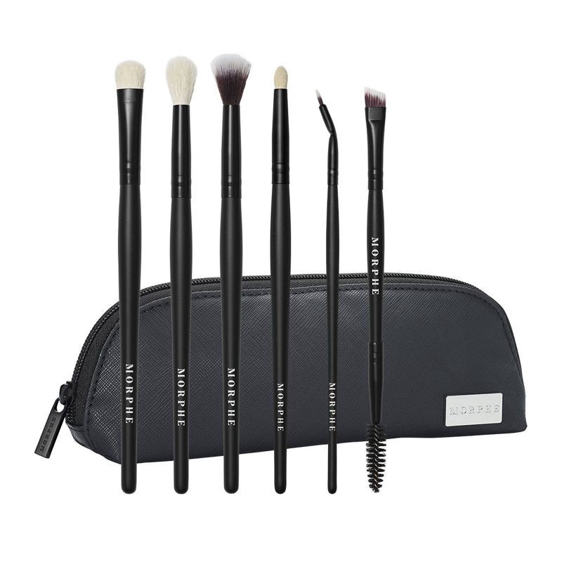 slide 1 of 4, Morphe Eye Stunners Brush Collection + Bag - 0.39oz/6pc - Ulta Beauty, 0.39 oz, 6 ct