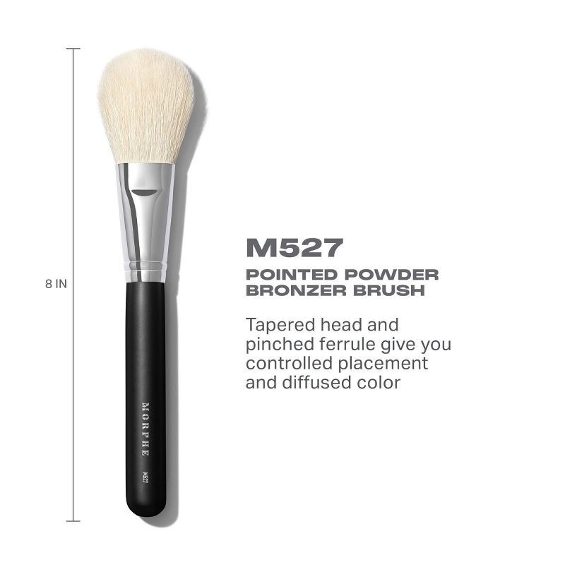 slide 2 of 3, Morphe M527 Deluxe Pointed Powder Brush - 0.39oz - Ulta Beauty, 0.39 oz