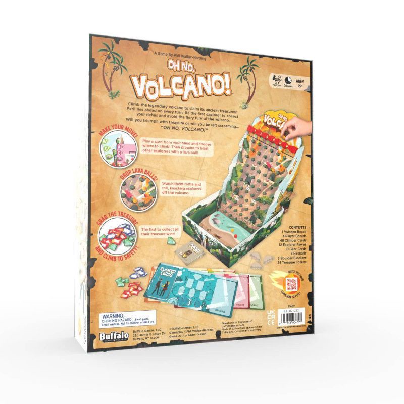 slide 7 of 7, Buffalo Games Oh No Volcano Board Game, 1 ct