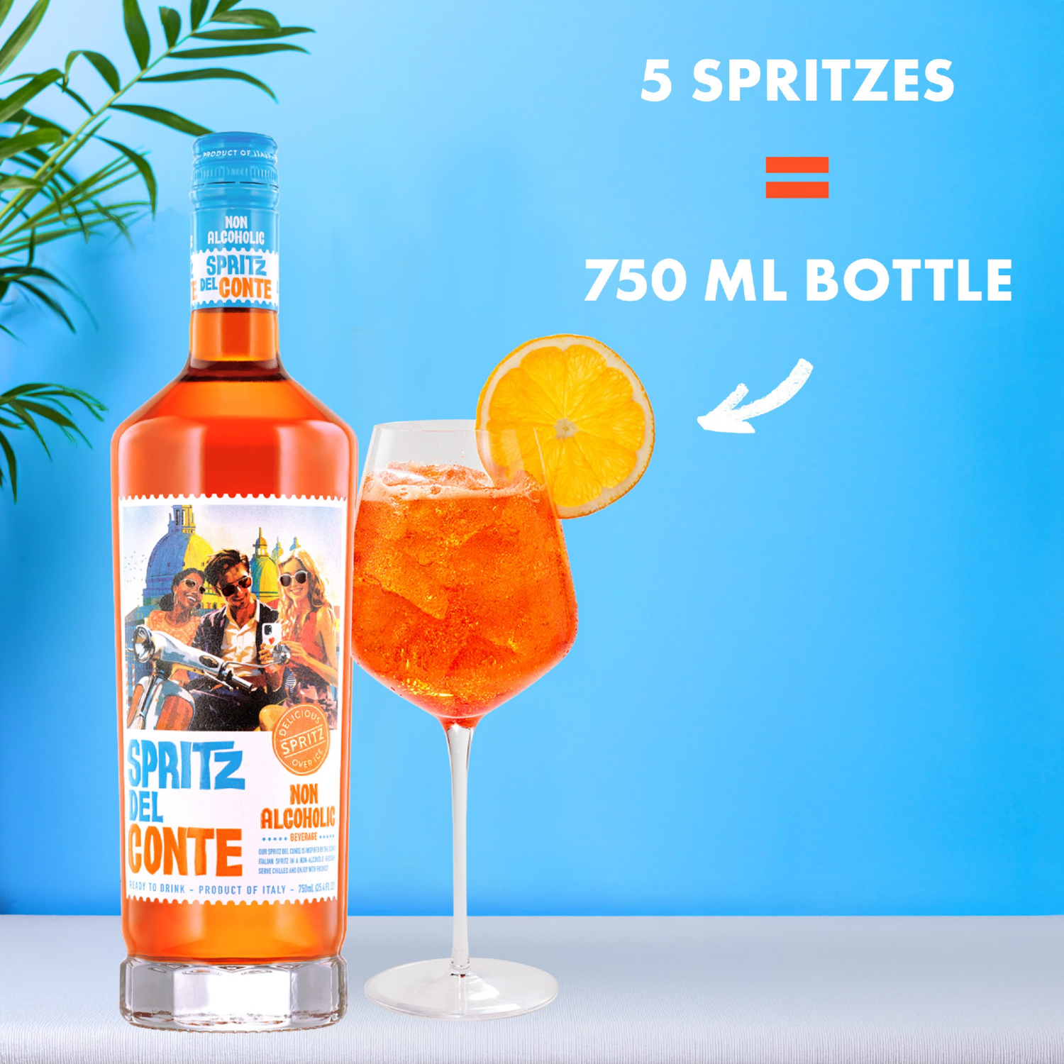 slide 4 of 8, Spritz del Conte Non Alcoholic Beverage 25.4 fl oz, 25.4 fl oz