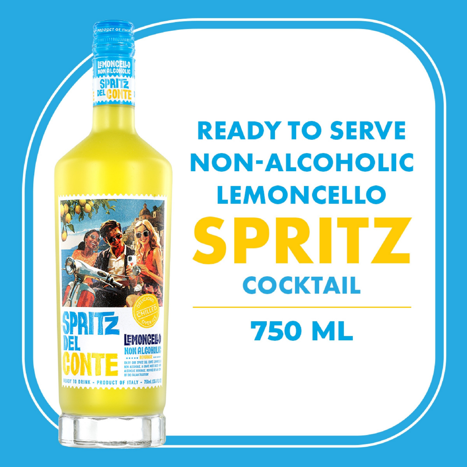 slide 6 of 8, Spritz Del Conte Non-Alcoholic Lemoncello Cocktail 750ml, 750 ml