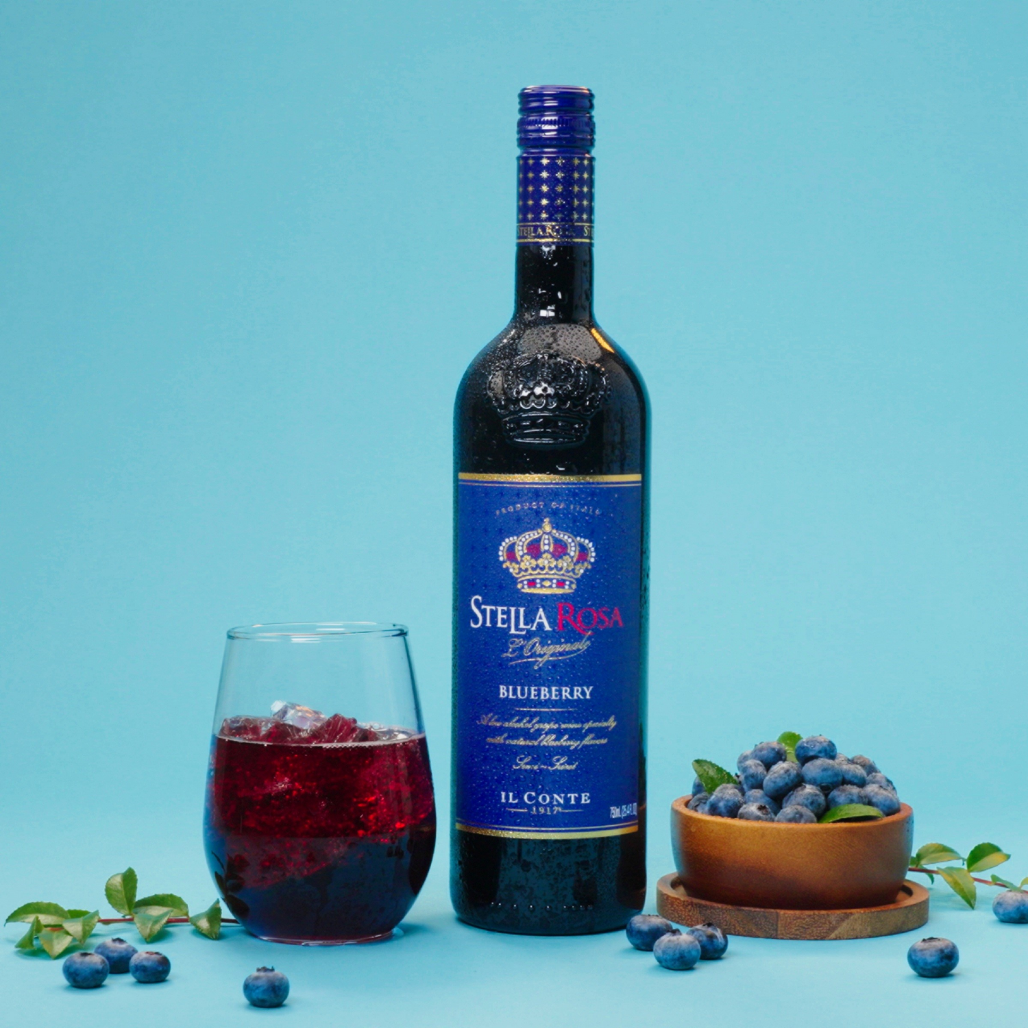 slide 3 of 8, Stella Rosa Blueberry Semi-Sweet Red Wine 750 ml, 25.4 fl oz