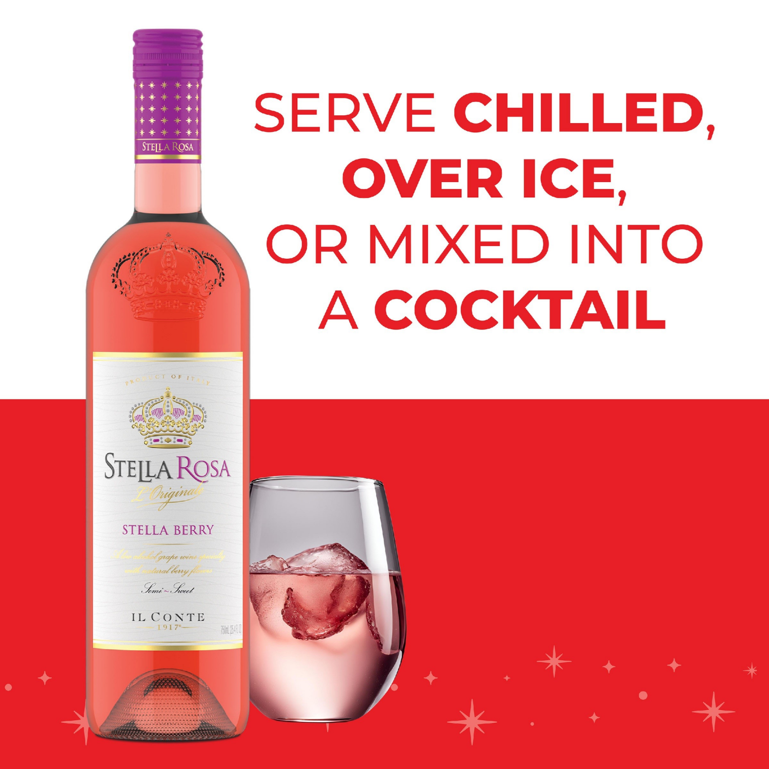 slide 8 of 8, Stella Rosa Berry Semi-Sweet Red Wine 750mL, 25.4 fl oz