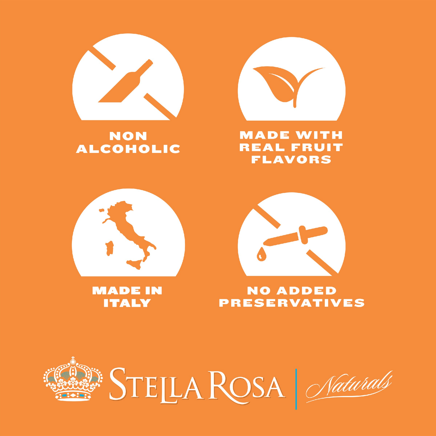 slide 4 of 8, Stella Rosa Naturals Peach Naturals Non-Alcoholic Beverage 750mL, 1 ct