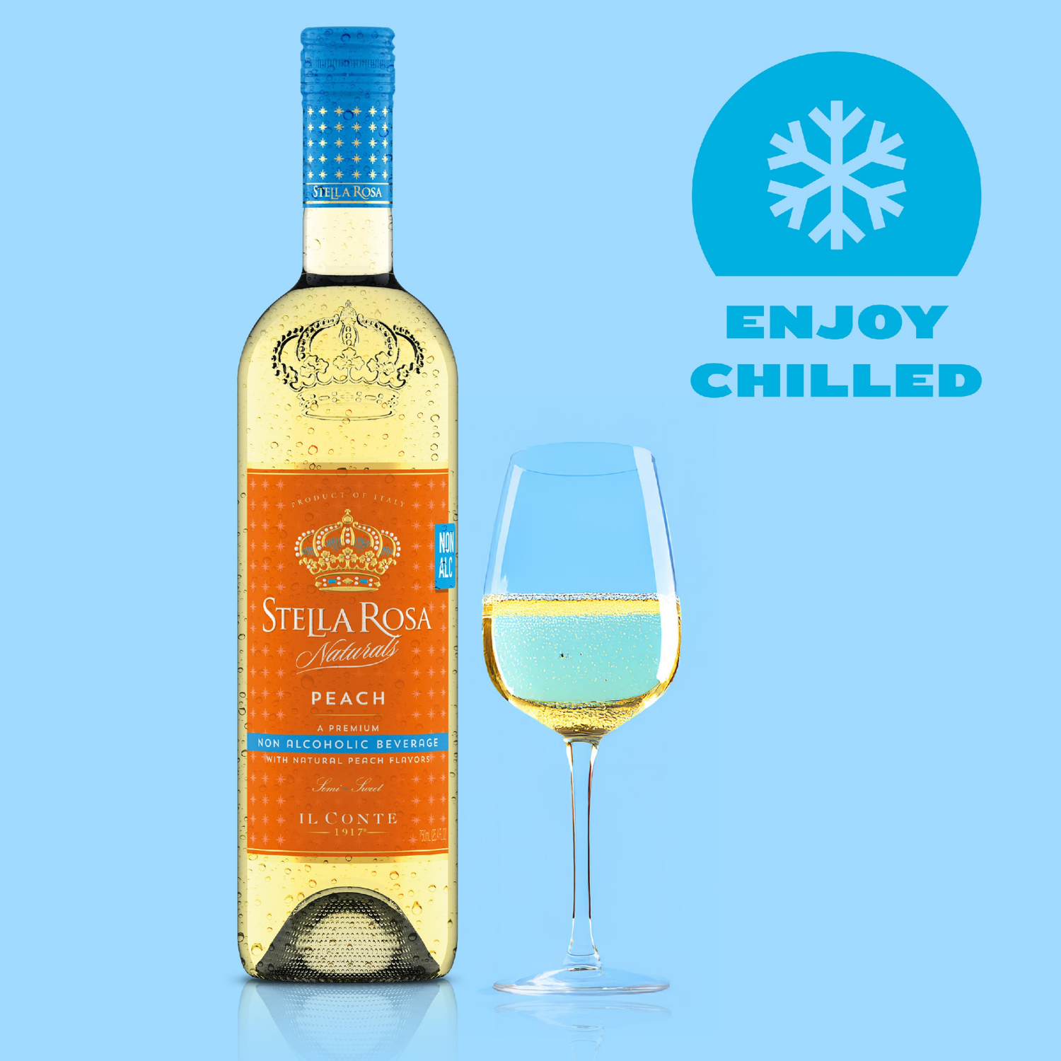 slide 8 of 8, Stella Rosa Naturals Peach Naturals Non-Alcoholic Beverage 750mL, 1 ct