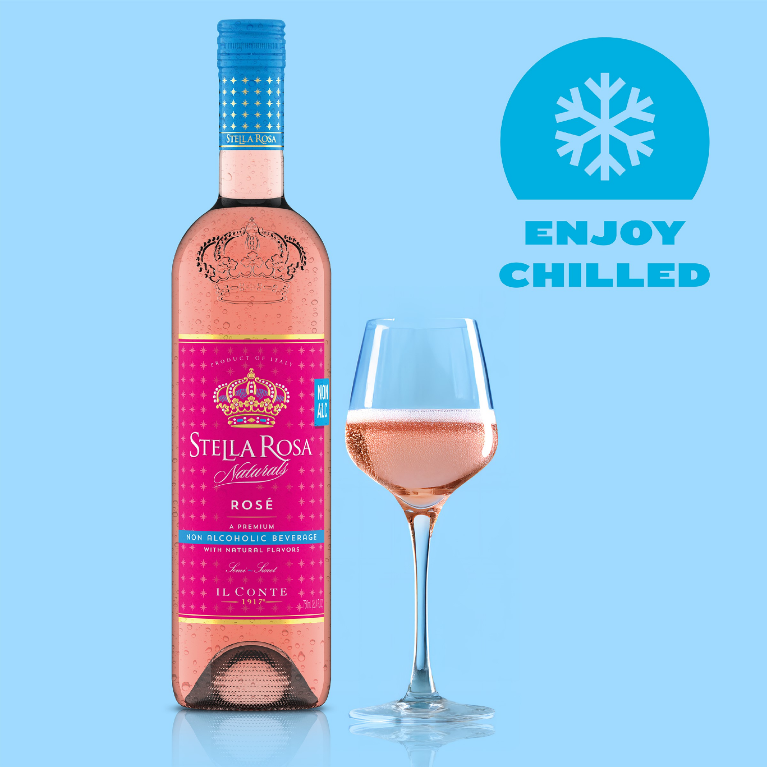 slide 4 of 4, Stella Rosa Naturals Rose Naturals Non-Alcoholic Beverage 750mL, 750 ml