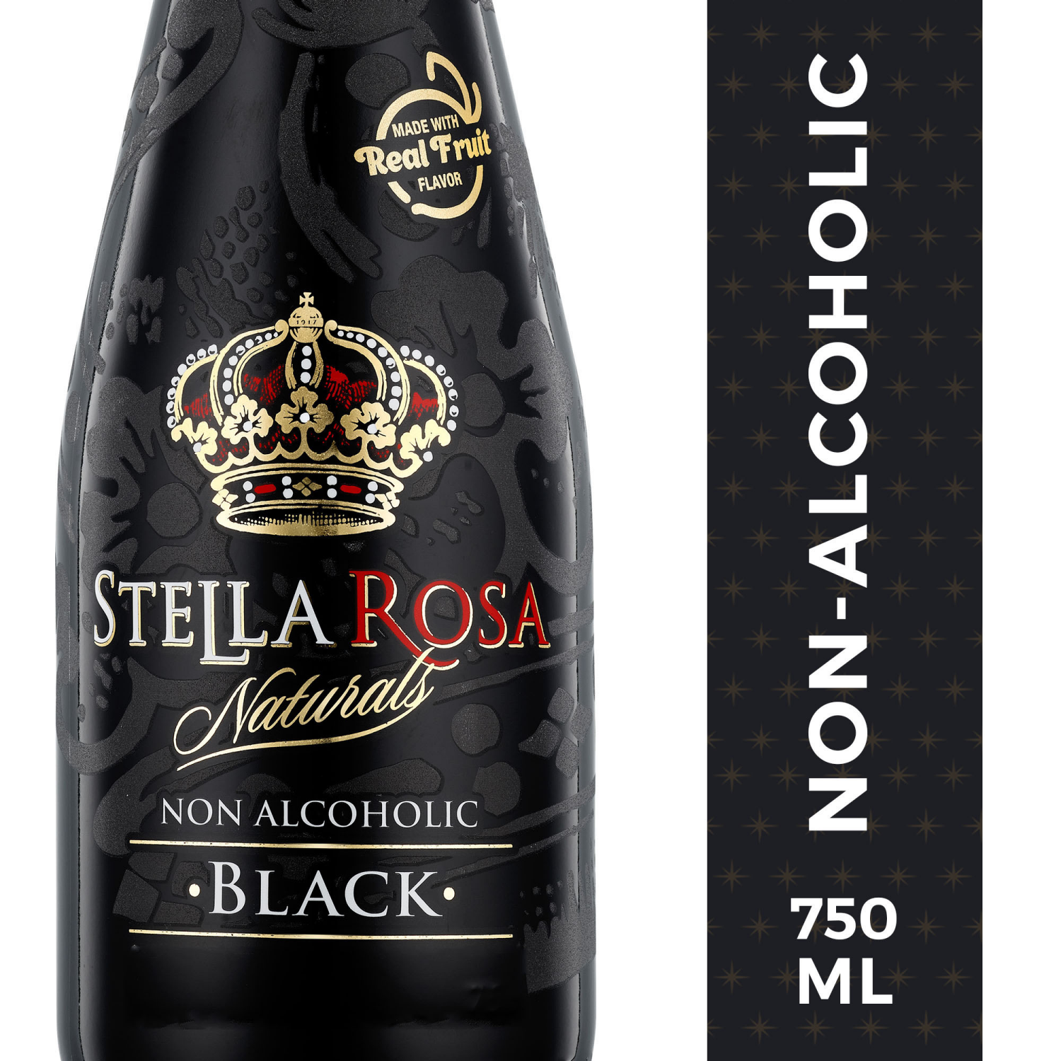 slide 3 of 5, Stella Rosa Naturals Black Naturals Non-Alcoholic Beverage 750mL, 750 ml