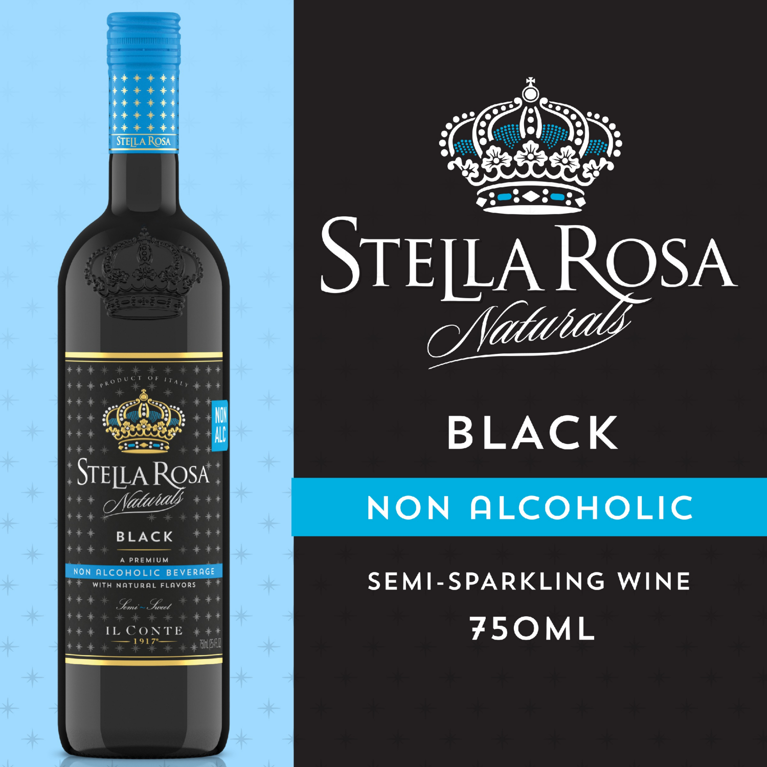 slide 6 of 8, Stella Rosa Naturals Black Naturals Non-Alcoholic Beverage 750mL, 750 ml