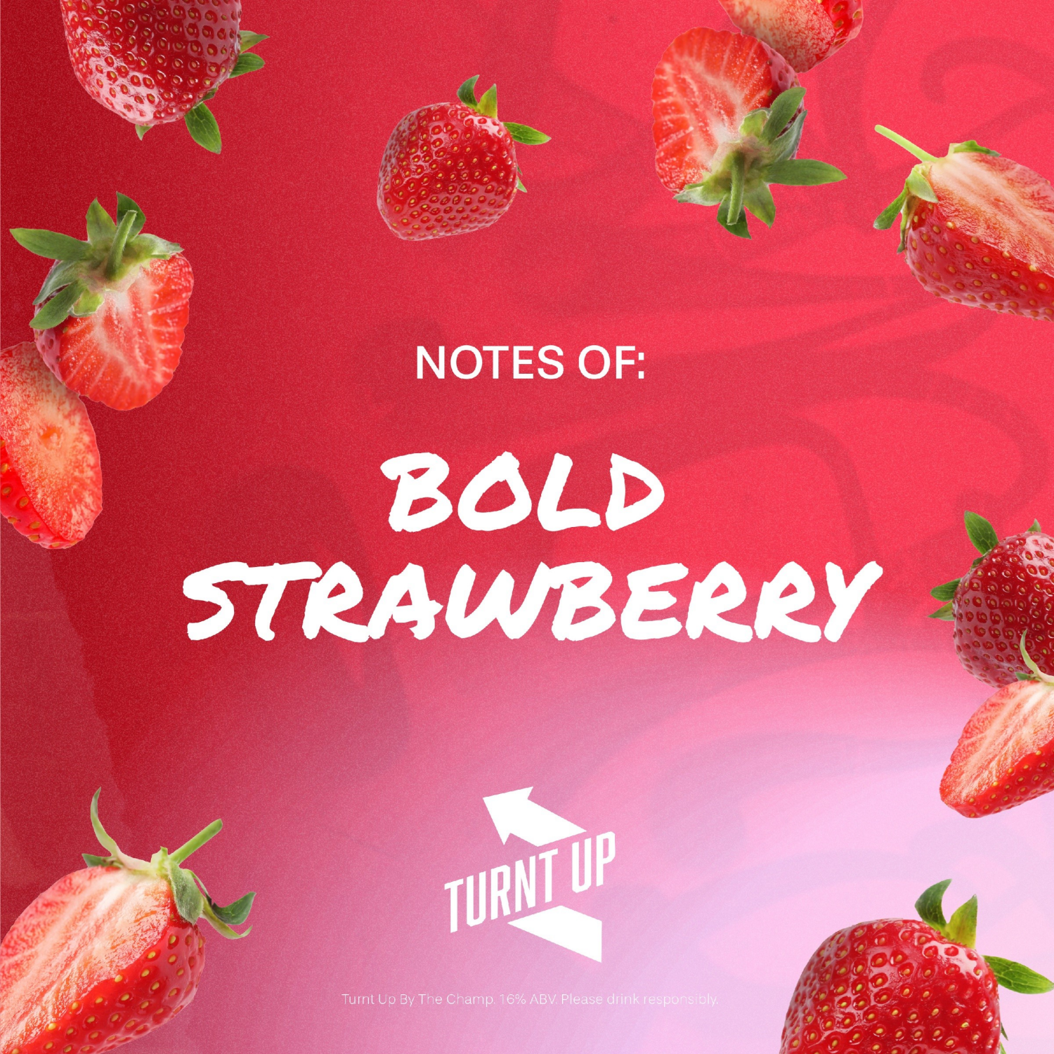 slide 4 of 4, Turnt Up By The Champ Strawberry Sweet Rose Wine 750 ml, 750 ml