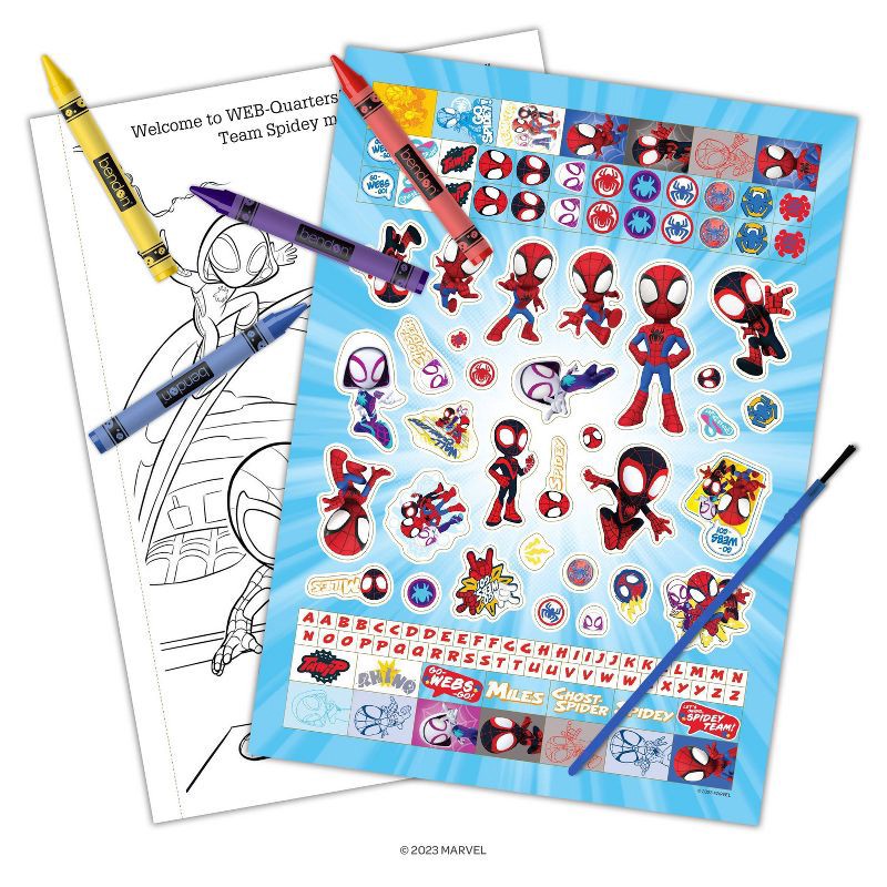 slide 3 of 4, Bendon Spidey & his Amazing Friends Crayon & Paint Activity Book, 1 ct