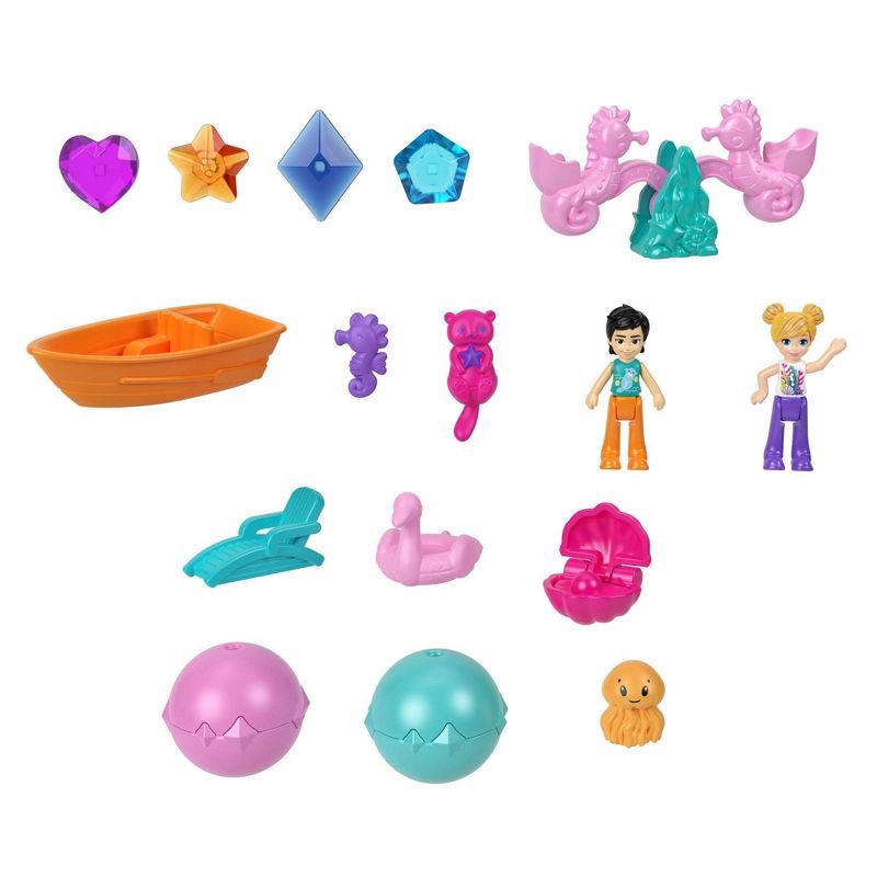 slide 3 of 6, Polly Pocket Sparkle Cove Adventure Island Treasure Chest Playset, 1 ct