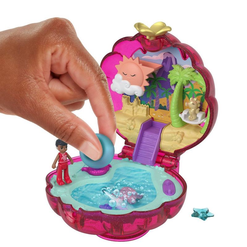 slide 5 of 6, Polly Pocket Sparkle Cove Adventure Beach Compact Playset, 1 ct