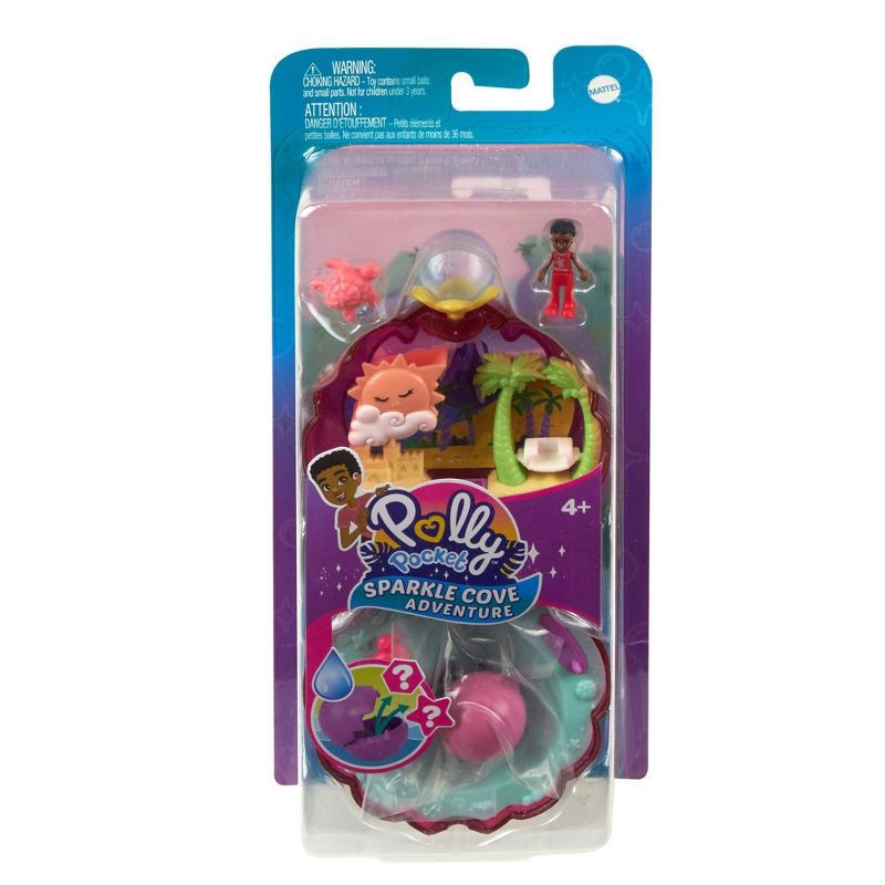 slide 1 of 6, Polly Pocket Sparkle Cove Adventure Beach Compact Playset, 1 ct