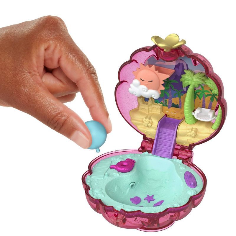 slide 4 of 6, Polly Pocket Sparkle Cove Adventure Beach Compact Playset, 1 ct