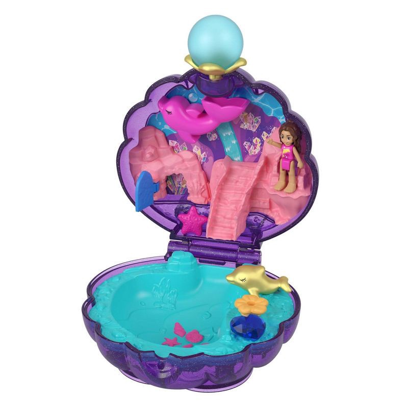 slide 5 of 6, Polly Pocket Sparkle Cove Adventure Underwater Lagoon Compact Playset, 1 ct