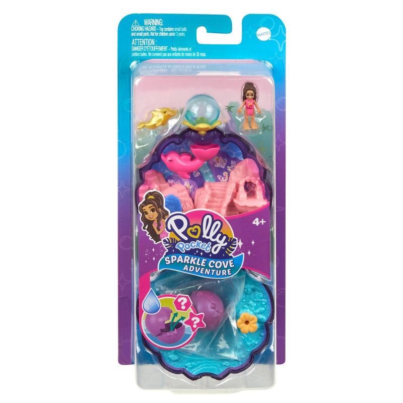 slide 1 of 6, Polly Pocket Sparkle Cove Adventure Underwater Lagoon Compact Playset, 1 ct