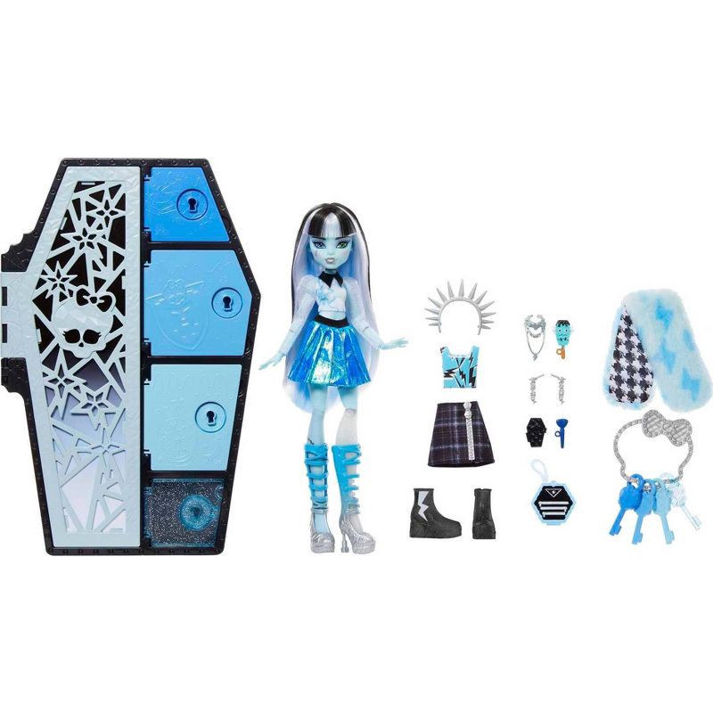 slide 1 of 6, Monster High Skulltimates Secrets Fearidescent Frankie Stein Fashion Doll, 1 ct