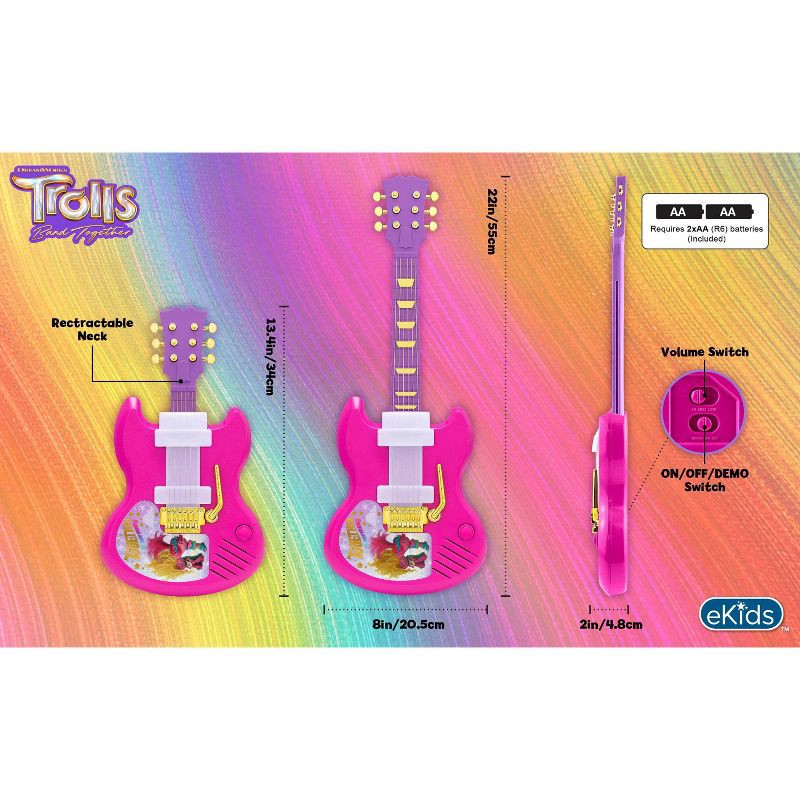 slide 4 of 6, Trolls 3 Sing & Strum Guitar, 1 ct