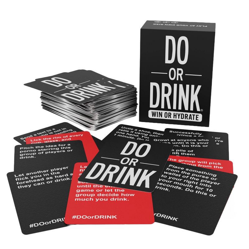 slide 5 of 5, Do or Drink Win or Hydrate Game: Social & Language Skills Party Card Game for 3+ Players, 1 ct